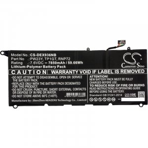 Bateria para porttil Dell XPS 13 9360 / modelo PW23Y