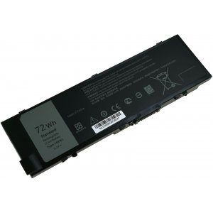 Bateria compatvel com porttil Dell Precision 15 7510 Serie, 17 7710 Serie, modelo 0FNY7 entre outros mais