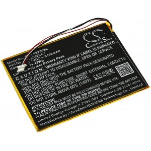 Bateria compatvel com Tablet Leapfrog Epic 7 / 31576 / modelo TLp032CC1