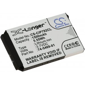 Bateria compatvel com Telefone sem fios IP Cisco 7026g, 7925g, 7926, modelo 74-5469-01