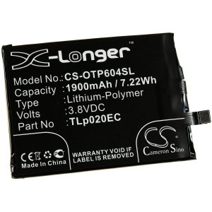 Bateria para Smartphone Alcatel One Touch Pop Up / OT-6044 / modelo TLp020EC