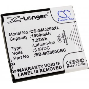 Bateria para Smartphone Samsung Galaxy J2 / SM-G360 / modelo EB-BG360BBE com NFC
