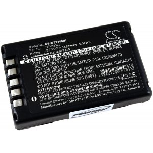 Bateria para Leitor de cdigo de barras Casio DT-800 / DT-810 / modelo DT-823LI