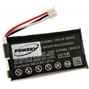 Bateria para coluna JBL Flip 1 / modelo AEC653055-2S (Preste aten��o � polaridade e ao tipo de liga��o!)