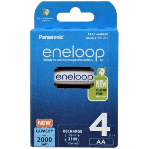 Panasonic eneloop Mignon AA HR6 HR-3UTGB 2000mAh NiMH pilha recarregvel pack 4unid.