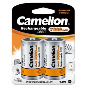 Camelion NiMH pilhas recarregáveis HR20 Mono D blister 2 unid. 7000mAh