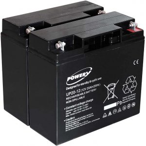 Powery Bateria de GEL para UPS APC Smart-UPS RBC7 20Ah (Tambm substitui 18Ah)