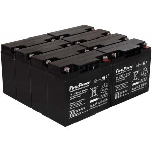 FirstPower Bateria de GEL para UPS APC Smart-UPS 5000 montagem em rack/torre 12V 18Ah VdS