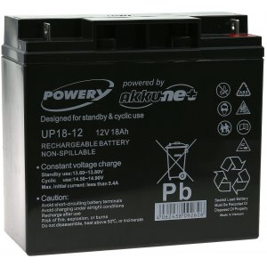 Powery Bateria de GEL 12V 18Ah