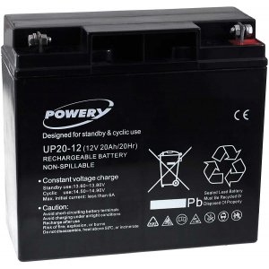 Powery Bateria de GEL 12V 20Ah
