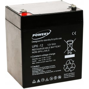 Powery Bateria de GEL 12V 6Ah