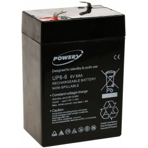 Powery Bateria de GEL 6V 6Ah