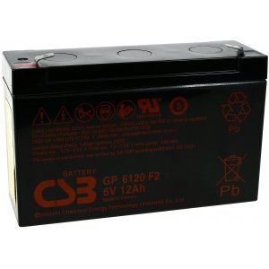CSB Standby Bateria de chumbo GP6120 6V 12,0Ah
