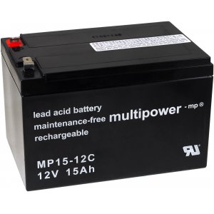 Bateria de chumbo (multipower) MP15-12C cclica