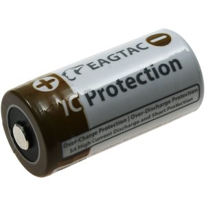 EagleTac CR123 a Li-Ion Bateria 16340 (CR123A, RCR123) 750mAh 3,7V IC Protection