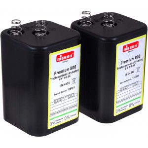 4R25 Pilha 6V-Bloco substituio das pilhas das lanternas Nissen IEC 4R25 pack de 2 unid.