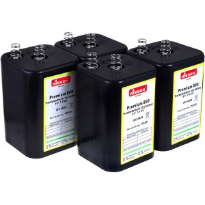 4R25 Pilha 6V-Bloco substituio das pilhas das lanternas Nissen IEC 4R25 Pack de 4 unid.