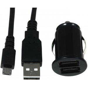 Mini Carregador de veculo inclui 2.0 High-Speed Cabo USB com Micro USB