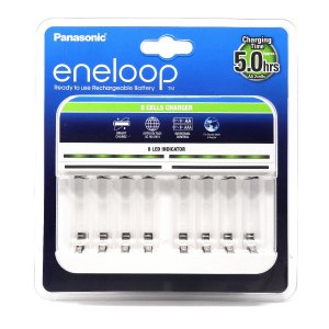 Carregador Panasonic eneloop BQ-CC63 para 8x pilhas recarreg�veis NiMH AA, AAA