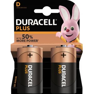 Pilha Duracell Plus MN1300 LR20 Mono blister 2 unid.