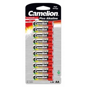 Pilha Camelion Mignon LR6 MN1500 AA AM3 Plus Alcalina blister 10 unid.