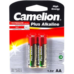 Pilha Camelion Mignon LR6 MN1500 AA AM3 Plus Alcalina blister 2 unid.