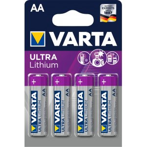 Varta Ultra Lithium AA Mignon / LR6 Pilha blister 4 unid.