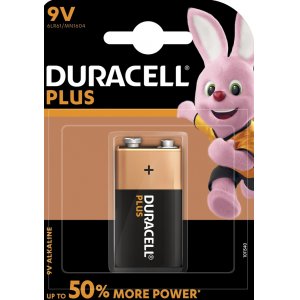 Pilha Duracell Plus Power MN1604 6LR61 9V-Bloco blister