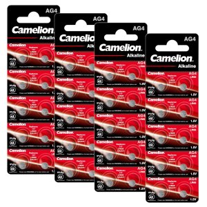 40x Camelion Pilha de boto LR66 / AG4 / G4 / LR626 / 177 / SR626W / GP77A / 377