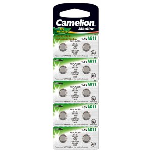 Camelion Pilha de boto LR58 / AG11 / G11 / LR721 / 162 / SR721W / GP62A / 362 blister 10 unid.