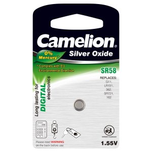 Camelion pilha de boto de xido de prata SR58 / SR58W / G11 / LR721 / 362 / SR721 / 162 blister 1 unid.