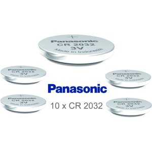 Panasonic Pilha de boto de ltio CR2032 / DL2032 / ECR2032 10 unid. solto- sem blister