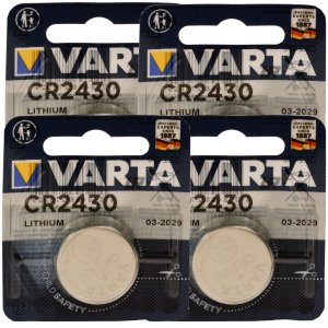 4x Pilha de boto de ltio Pilha Varta Electronic CR2430 3V blister 1 unid.