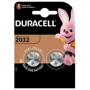 Pilha de boto de ltio Duracell CR2032 DL2032 blister 2 unid.