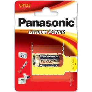 Pilha fotográfica Panasonic Photo Power 123 CR123A RCR123 blister 1 unid.