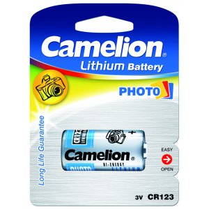 Pilha fotogrfica Camelion CR123 / CR123A / EL123A / DL123A / CR17345 / blister 1 unid.