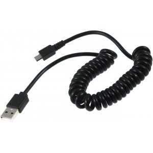 Goobay USB cabo espiral 1m com ligao Micro USB
