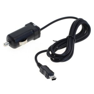 Carregador de veculo / Cabo de carga para tomada de isqueiro ou auxiliar com Mini USB 1A