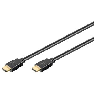 Cabo HDMI de alta velocidade com conector padro (tipo A) 1,5m, cor preto, conectores dourados
