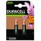 Duracell recarregvel AAA, Micro, pilha recarregvel HR03 900mAh blister 2 unid.