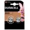 Pilha de boto de ltio Duracell CR2032 DL2032 blister 2 unid.