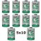 50x Pilha de lítio PLC Saft LS14250 1/2AA 3,6Volt