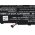 Bateria compat�vel com port�til Lenovo ThinkPad X1 Yoga 2018, modelo L17M4P71 entre outros mais