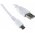 Goobay USB 2.0 Hi-Speed Cabo 1m com ligao Micro USB cor branco