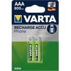 Varta Phone Power T398 Micro AAA 800mAh blister 2 unid.