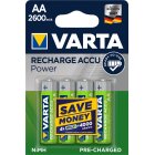 Pilha recarregvel Varta Power Ready2Use Mignon AA 5716 HR6 LR06 blister 4 unid. 2600mAh