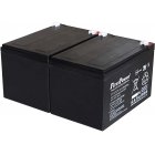 FirstPower Bateria de GEL para UPS APC RBC6 12Ah 12V VdS