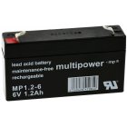 Bateria de chumbo (multipower) MP1,2-6