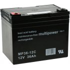Bateria de chumbo (multipower) MP36-12C cíclica Bateria de chumbo (multipower) MP36-12C cíclica