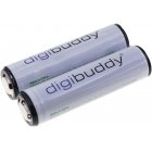 Digibuddy 18650 Célula de bateria de Li-Ion (Pilha recarregável de Li-Ion) pack 2unid. para lanternas ou pequenos dispositivos